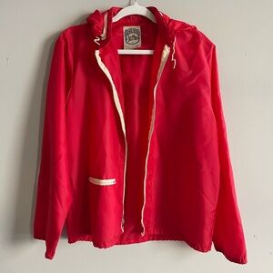 Vintage 60s “Made for Just Men” Red Nylon Water Repellant Windbreaker Jacket